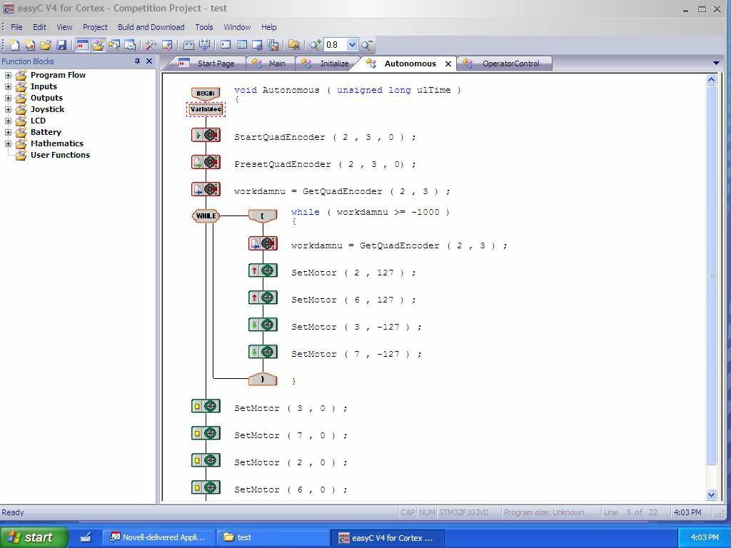 Help with programing Optical Shaft Encoder General Forum VEX Forum